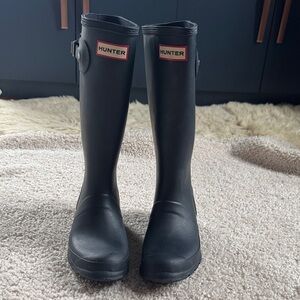 Hunter Kids Navy blue Waterproof Boots